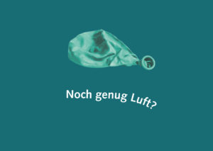 Sujet Ballon für Werbekampagne Atemweg